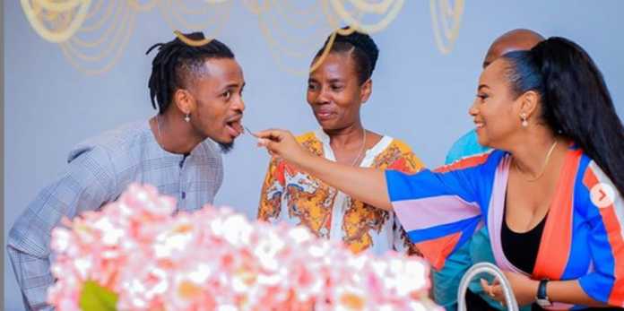 Diamond’s family throws party to welcome his new girlfriend